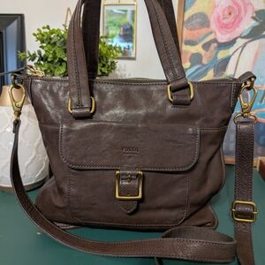 Fossil Becca Leather Satchel